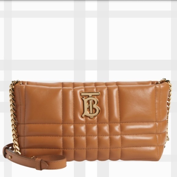 Burberry Handbags - BURBERRY Small Lola Quilted Leather Shoulder Bag- Marple Brown